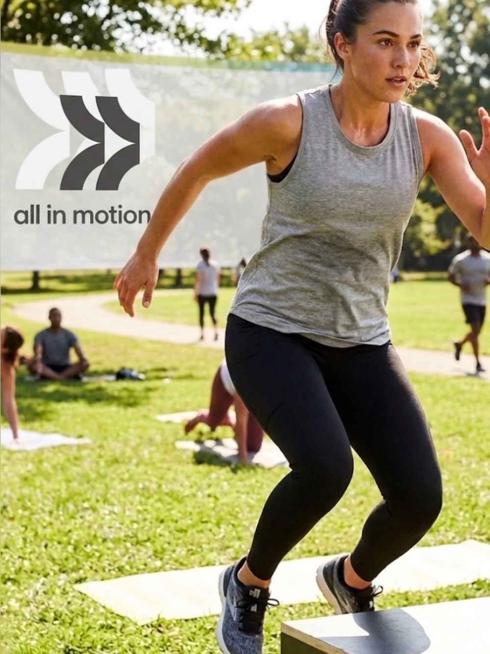 ALL IN MOTION Gray Women’s Medium Tank Top